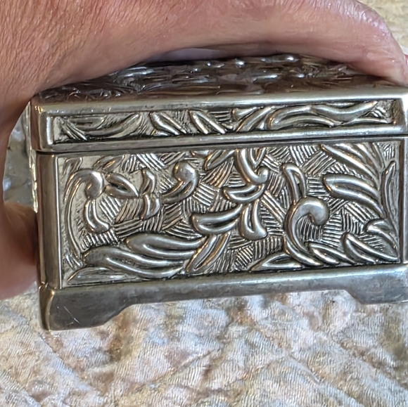 vintage Godinger silver-plated jewelry box - Picture 7 of 10